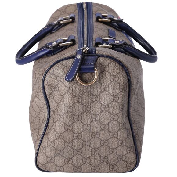 GUCCI GG Handbag 195451 Beige Navy Multi PVC Leather US Flag - Picture 7 of 9